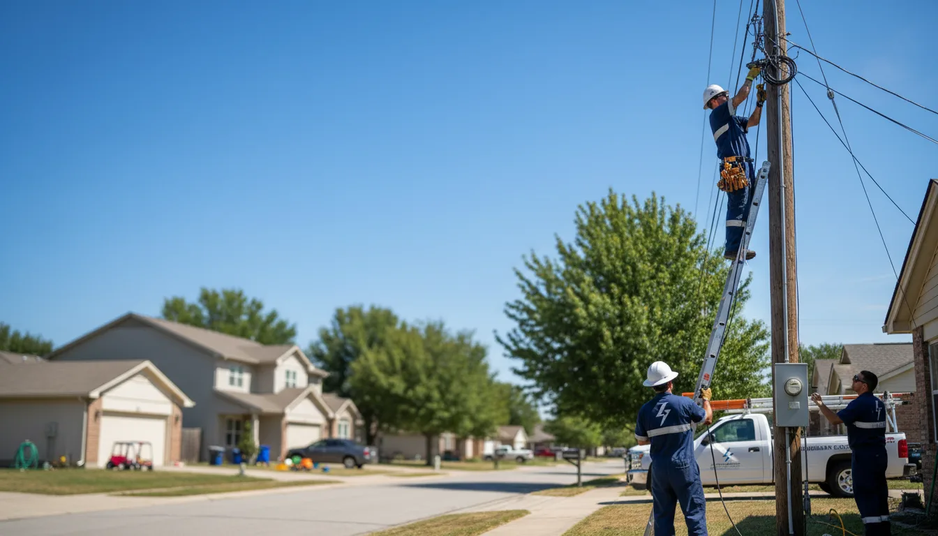 Residential electrician providing installation services in Alvord, IA